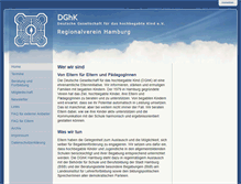 Tablet Screenshot of dghk-hh.de